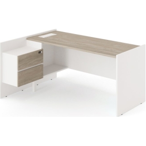 VEE CAB / ESCRITORIO GERENCIAL LÍNEAL CON PEDESTAL